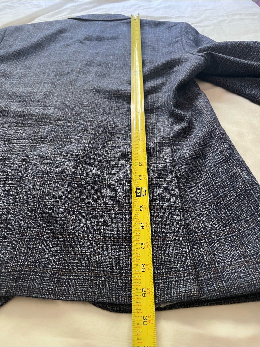 Tailorbyrd Collection Blue Sport Coat Classic Tweed Blazer Size 42R - Picture 13 of 13